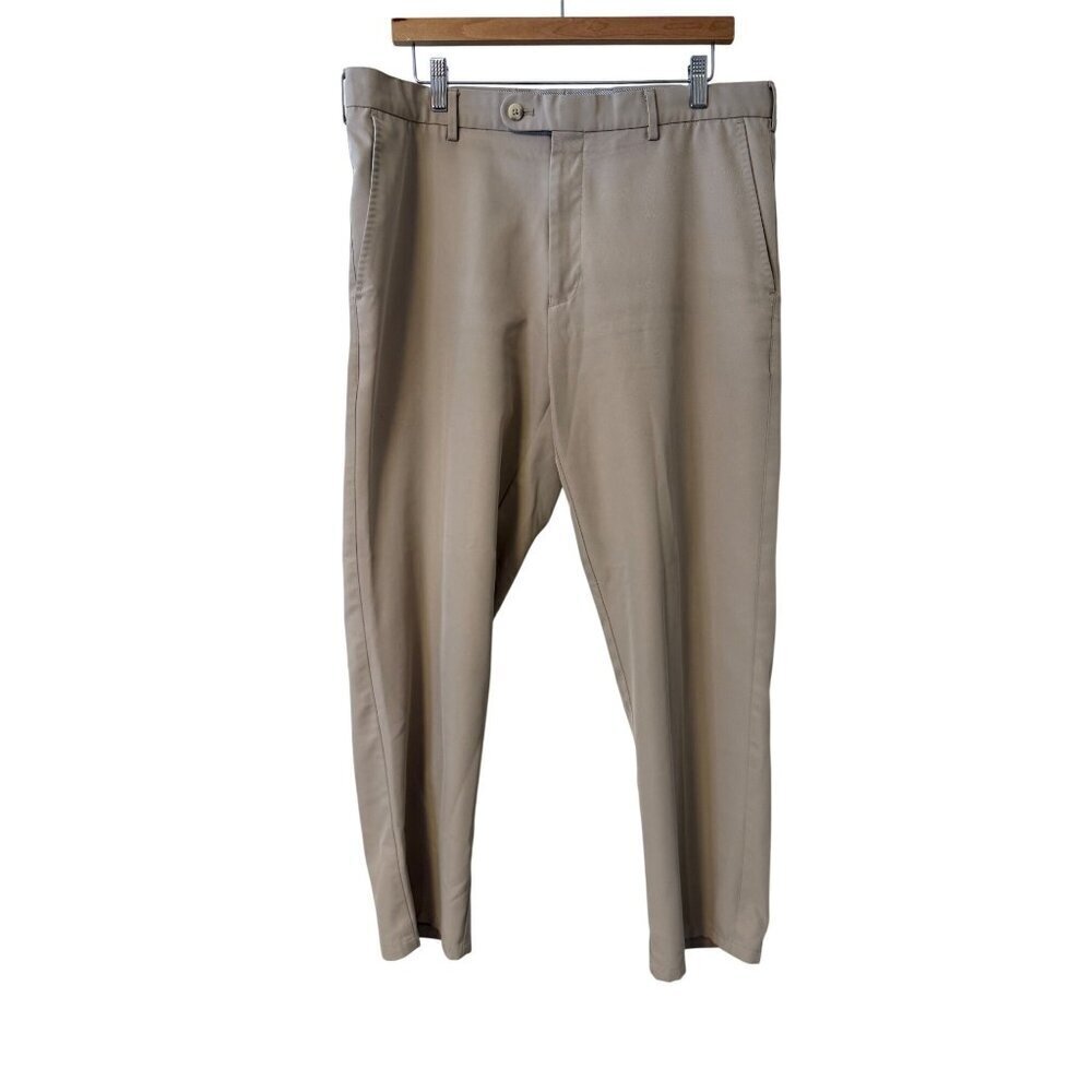 Peter Millar Crown Sport Performance Pants 36"x27.5" Beige Tan Taupe